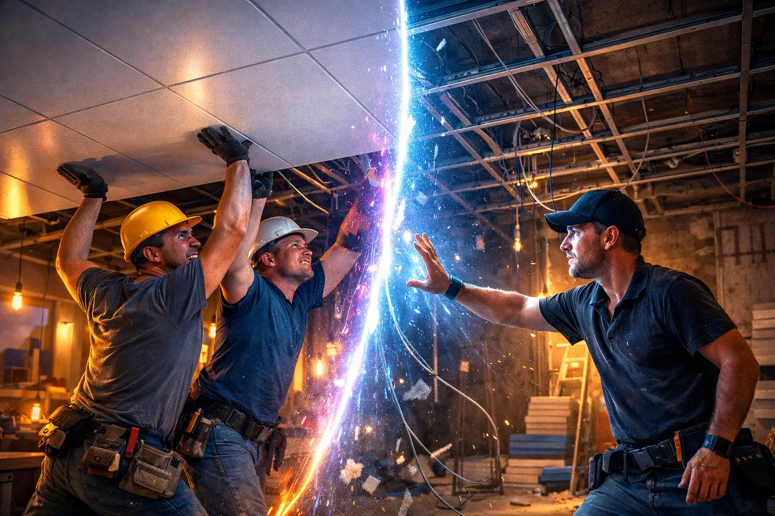 montazh-potolka-raznye-etapy